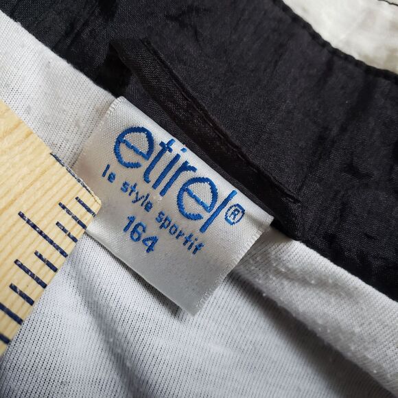 Vtg Etirel Ski Track Windbreaker Jacket Womens M Nylon Aztec Geometric 80s - Picture 3 of 7